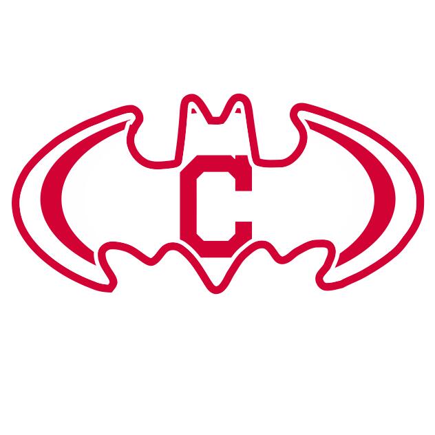 Cleveland Indians Batman Logo fabric transfer